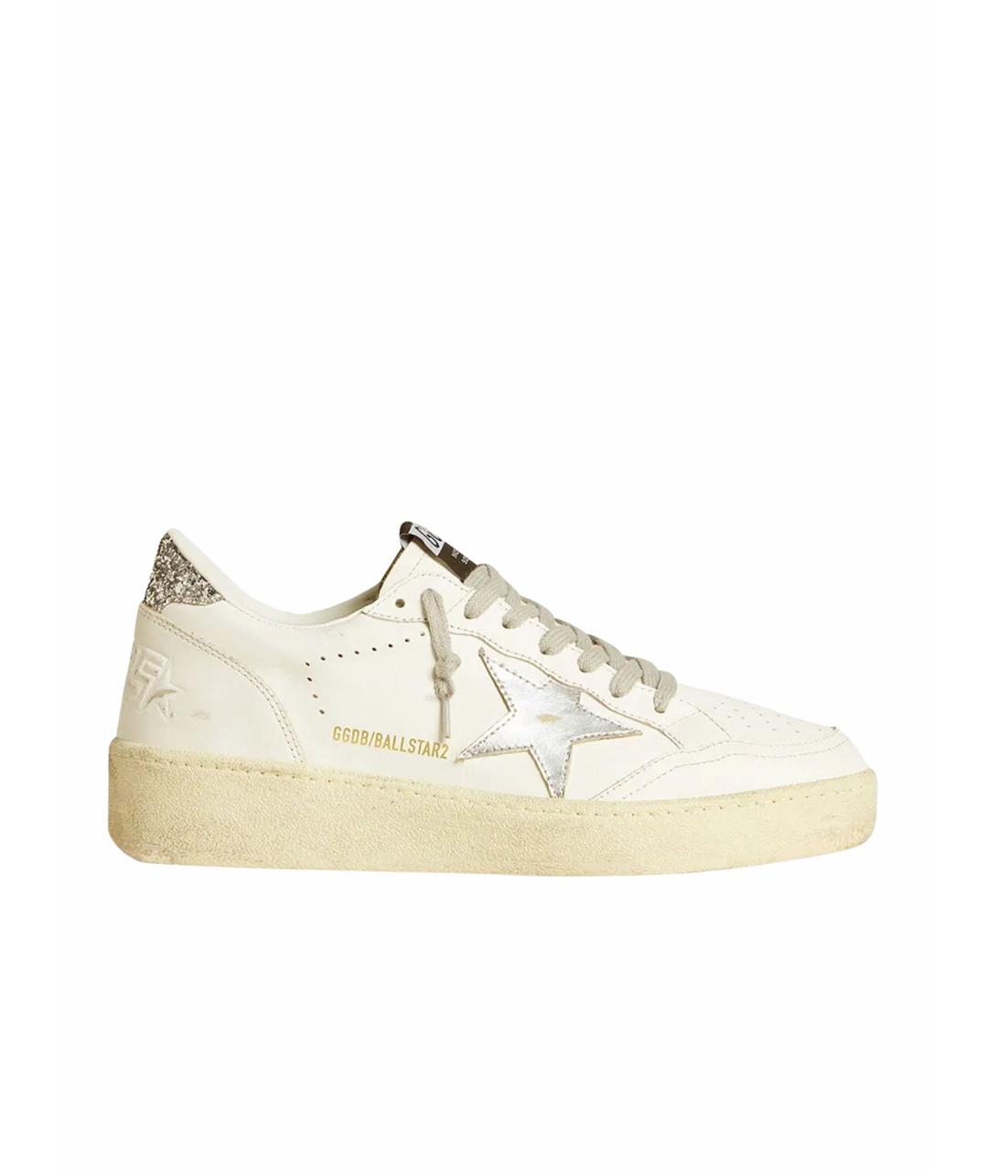 GOLDEN GOOSE DELUXE BRAND Белые кожаные кроссовки, фото 1