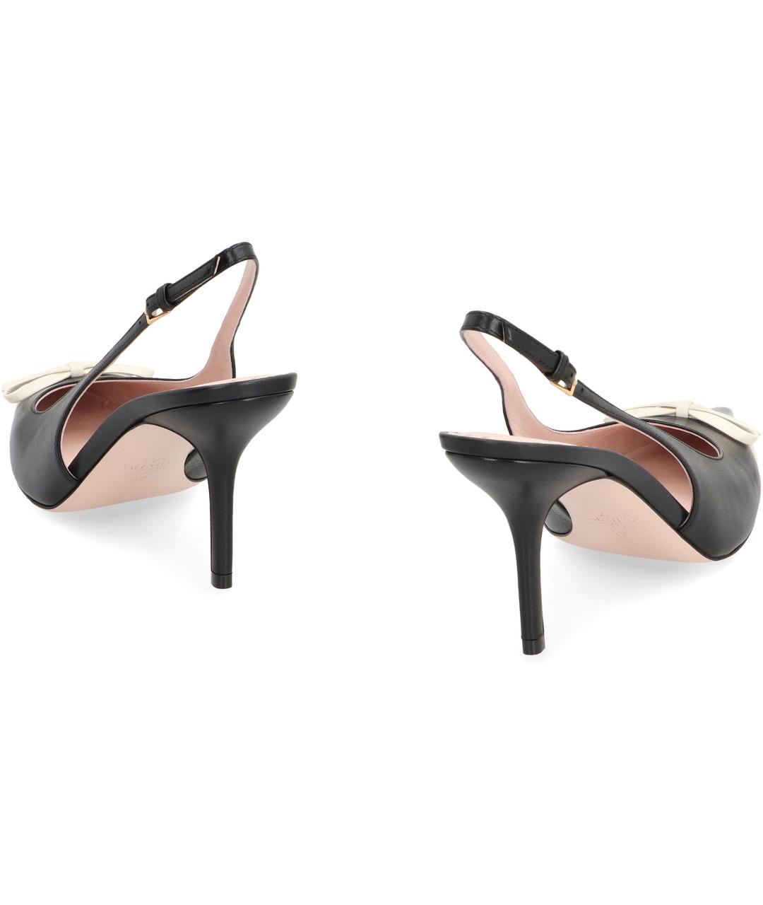 VALENTINO Черные кожаные туфли, фото 4