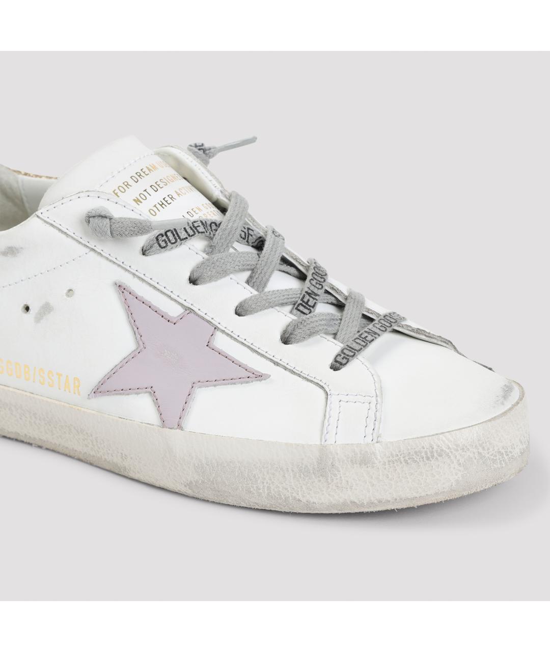 GOLDEN GOOSE DELUXE BRAND Белые кожаные кеды, фото 4