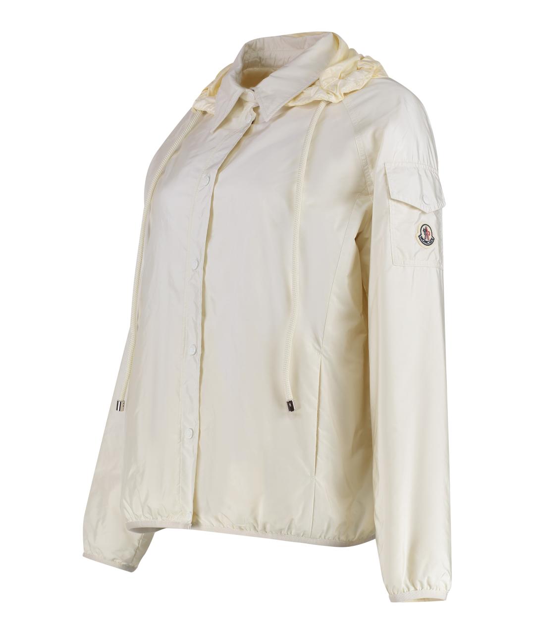 MONCLER Белая полиамидовая куртка, фото 3