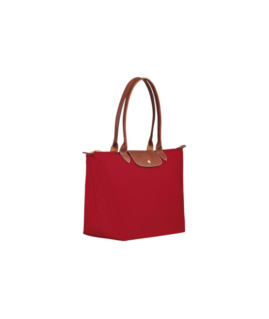 LONGCHAMP Красная хлопковая сумка через плечо, фото 2