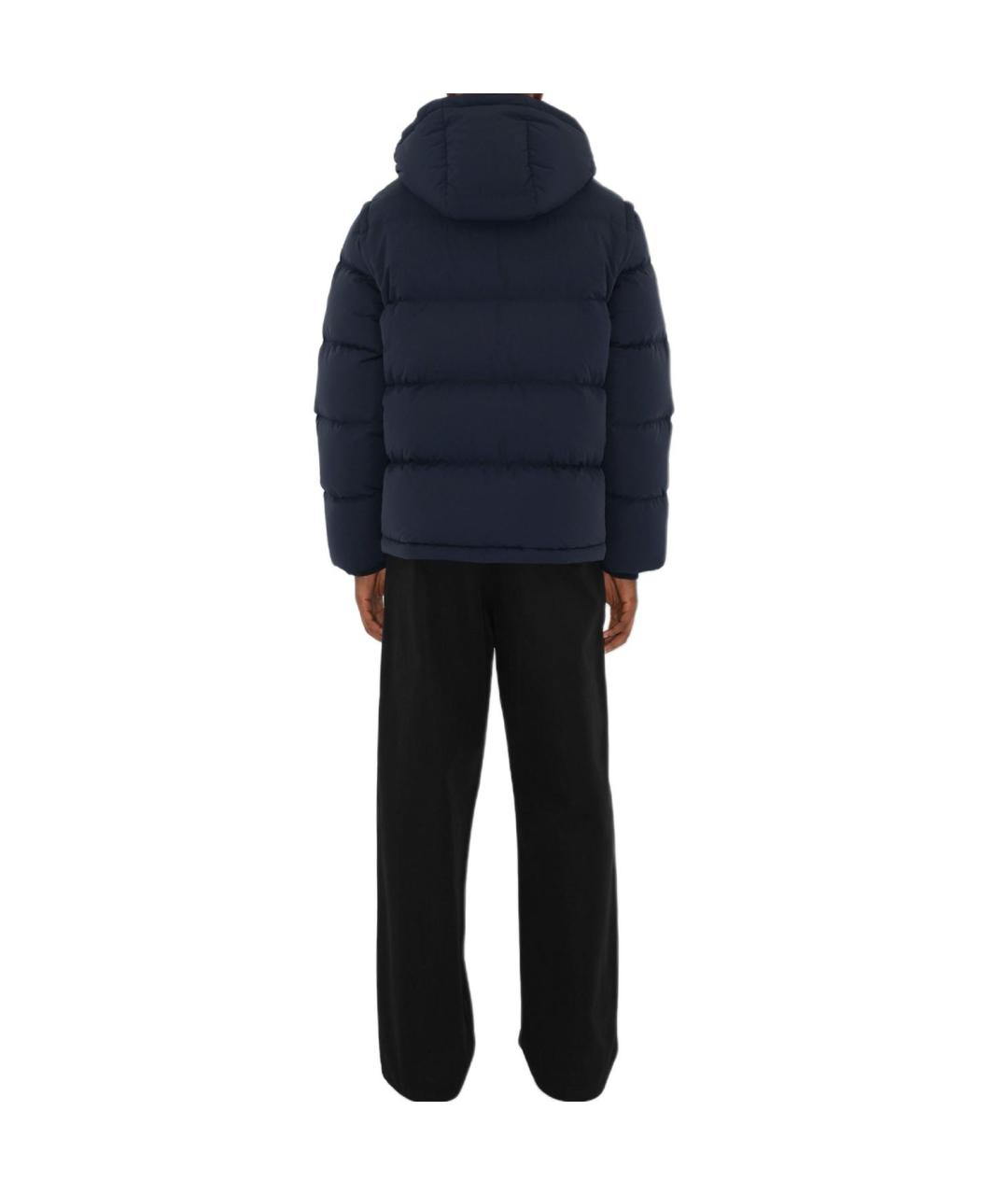 BURBERRY Темно-синий пуховик, фото 4