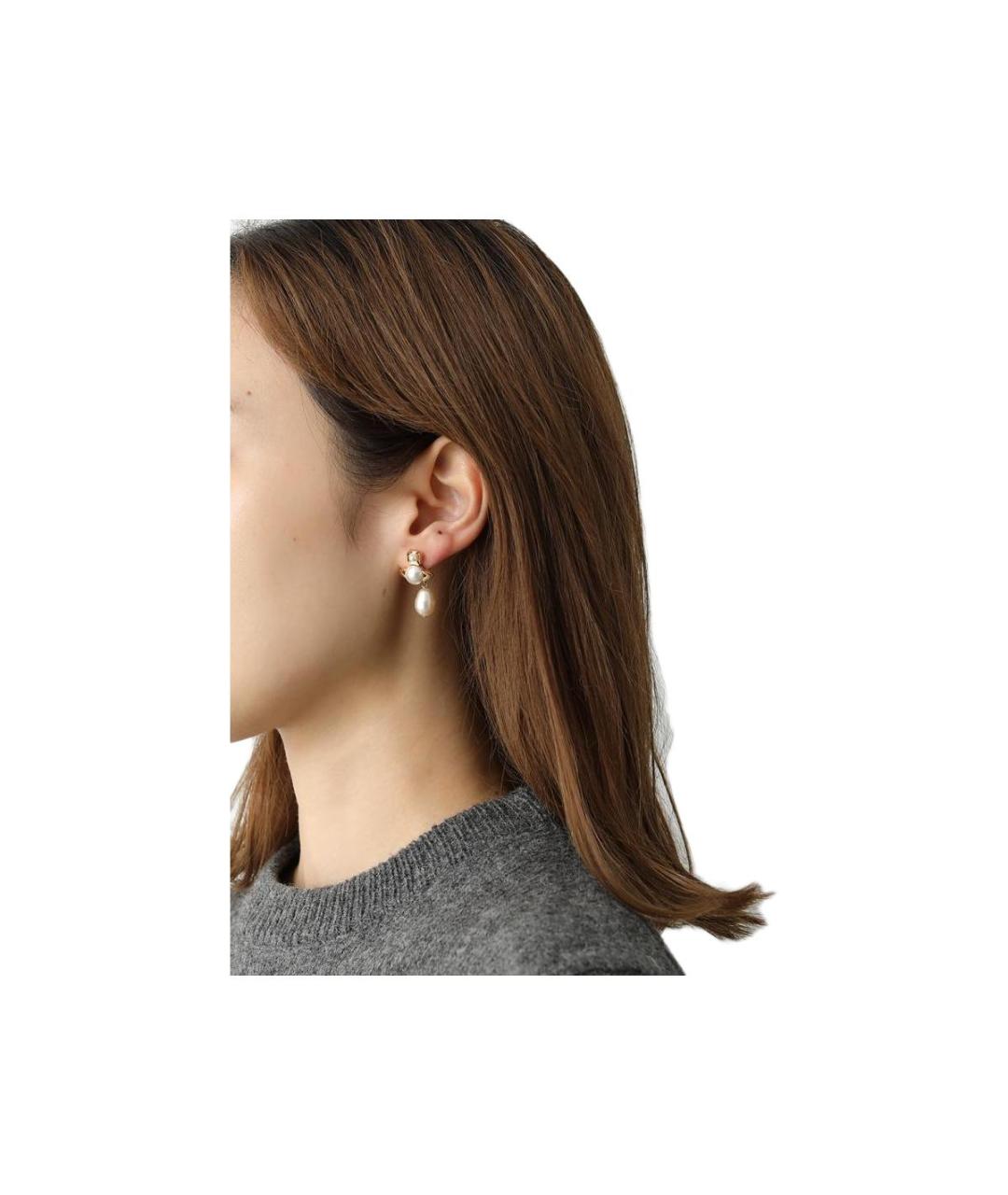 VIVIENNE WESTWOOD Золотые латунные серьги, фото 2