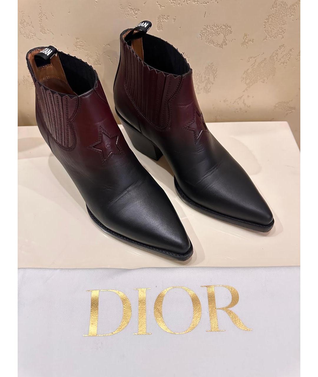 CHRISTIAN DIOR Мульти кожаные полусапоги, фото 2