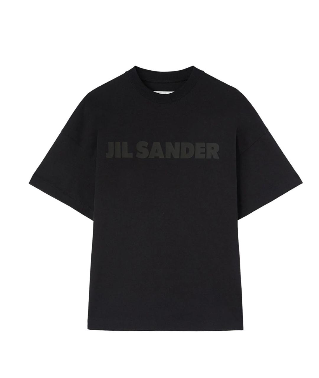 JIL SANDER Черная хлопковая футболка, фото 5