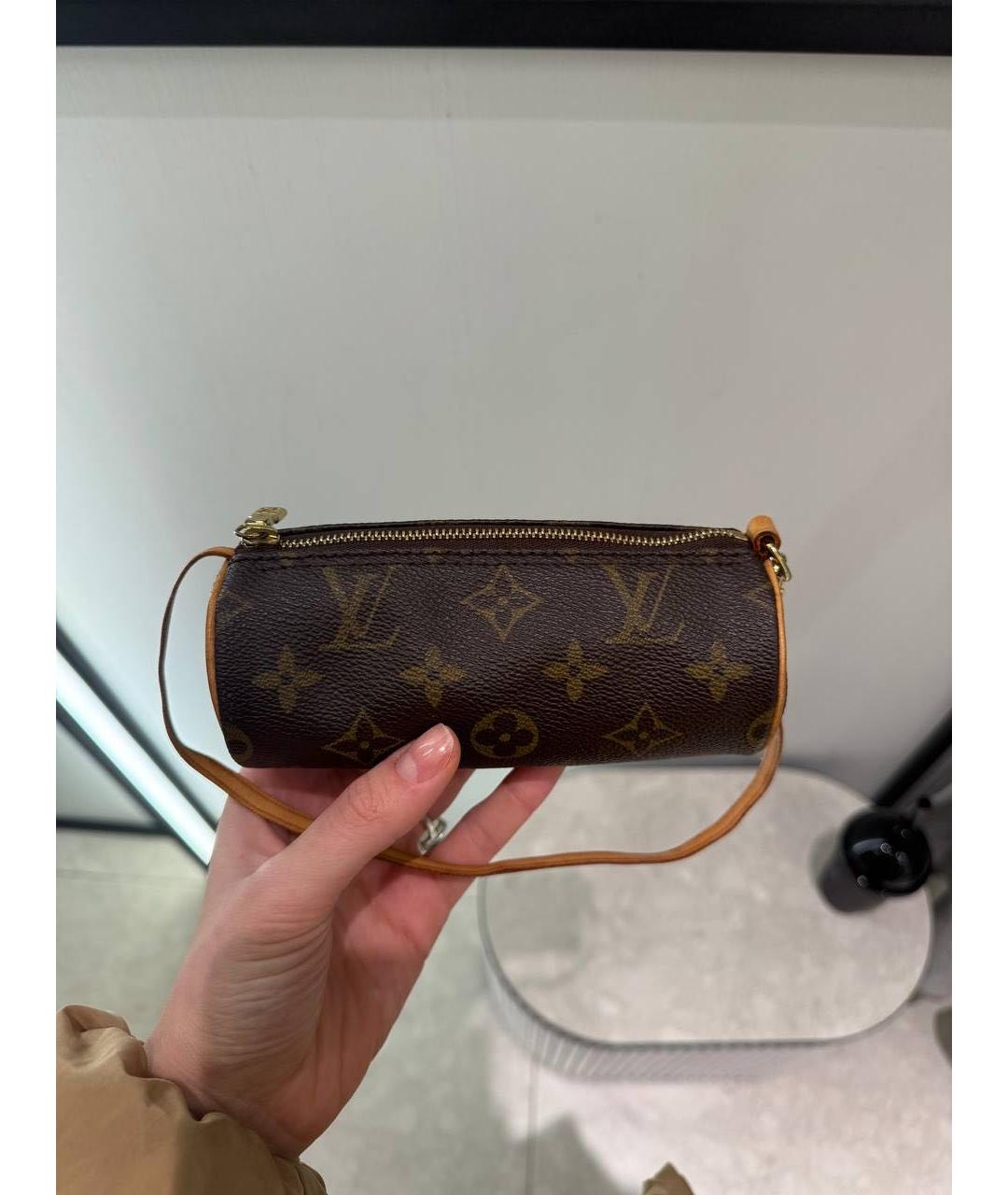 LOUIS VUITTON Коричневая сумка с короткими ручками, фото 9