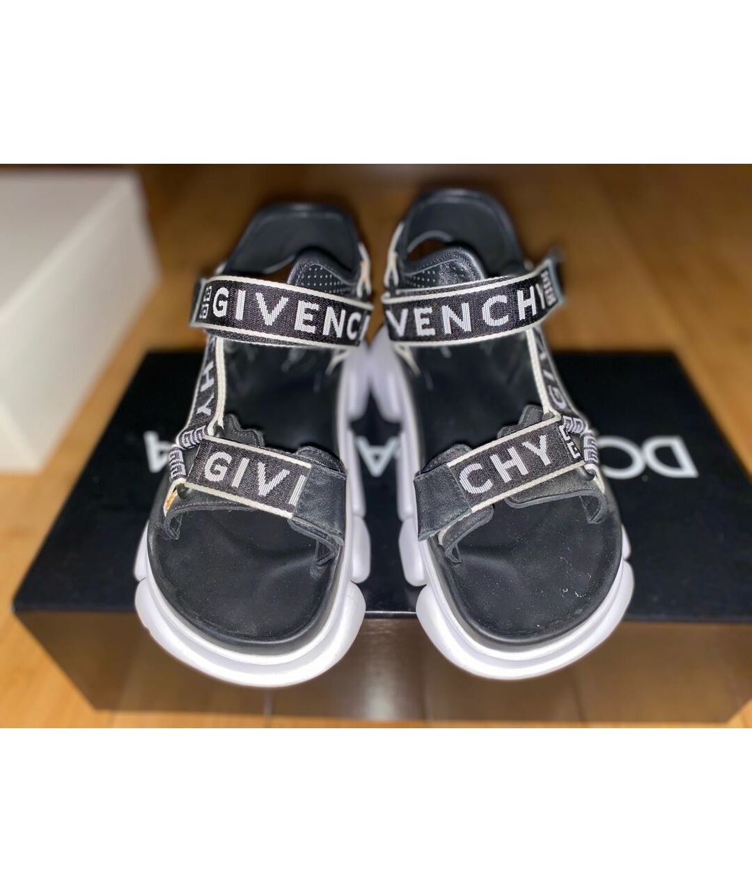 GIVENCHY Черные кожаные сандалии, фото 3