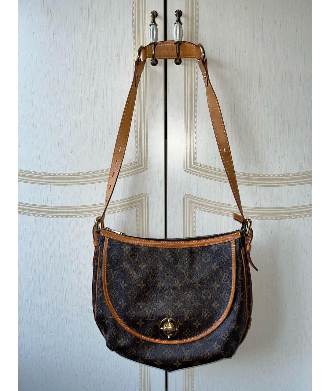 LOUIS VUITTON Коричневая сумка через плечо, фото 7