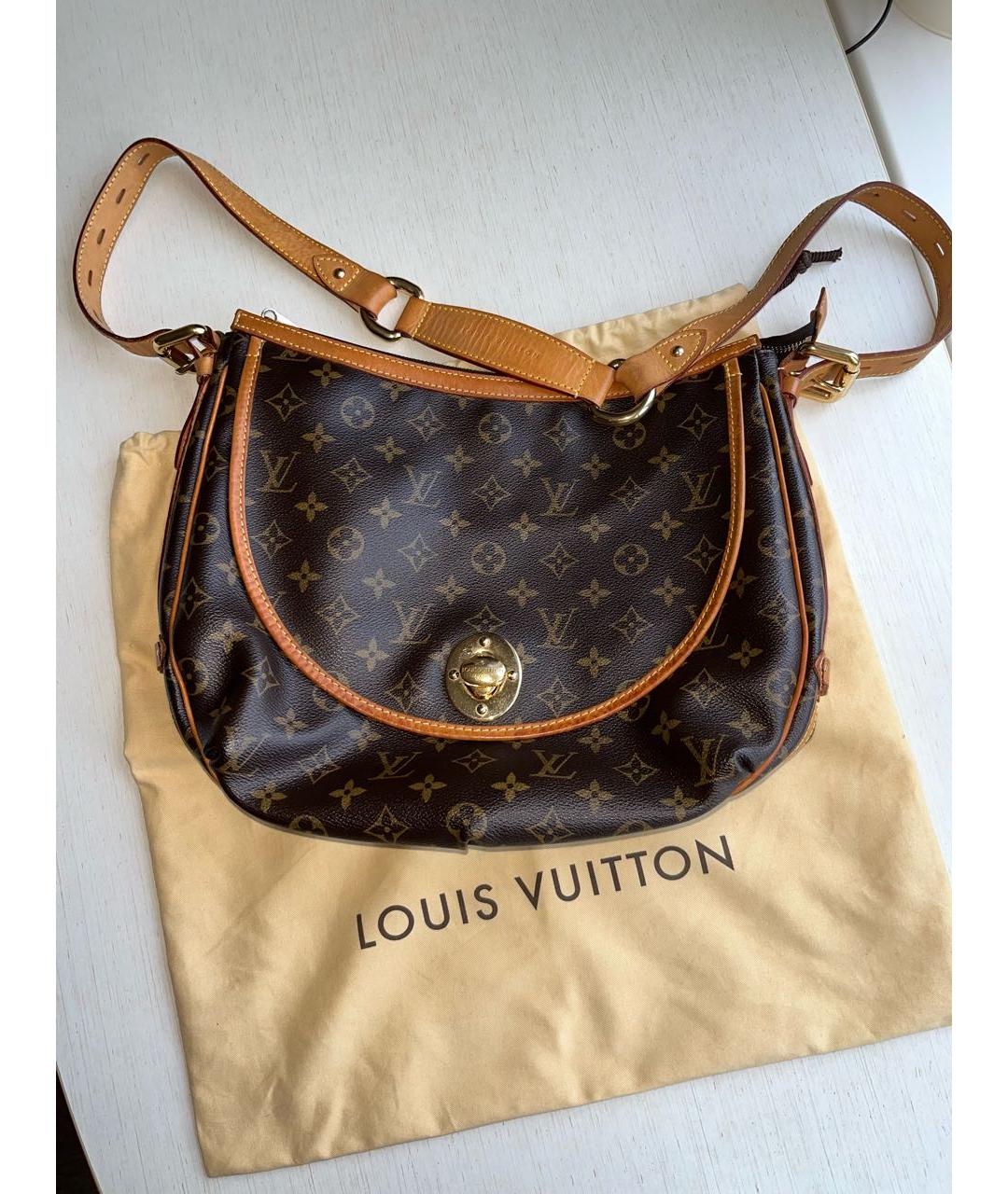 LOUIS VUITTON Коричневая сумка через плечо, фото 6
