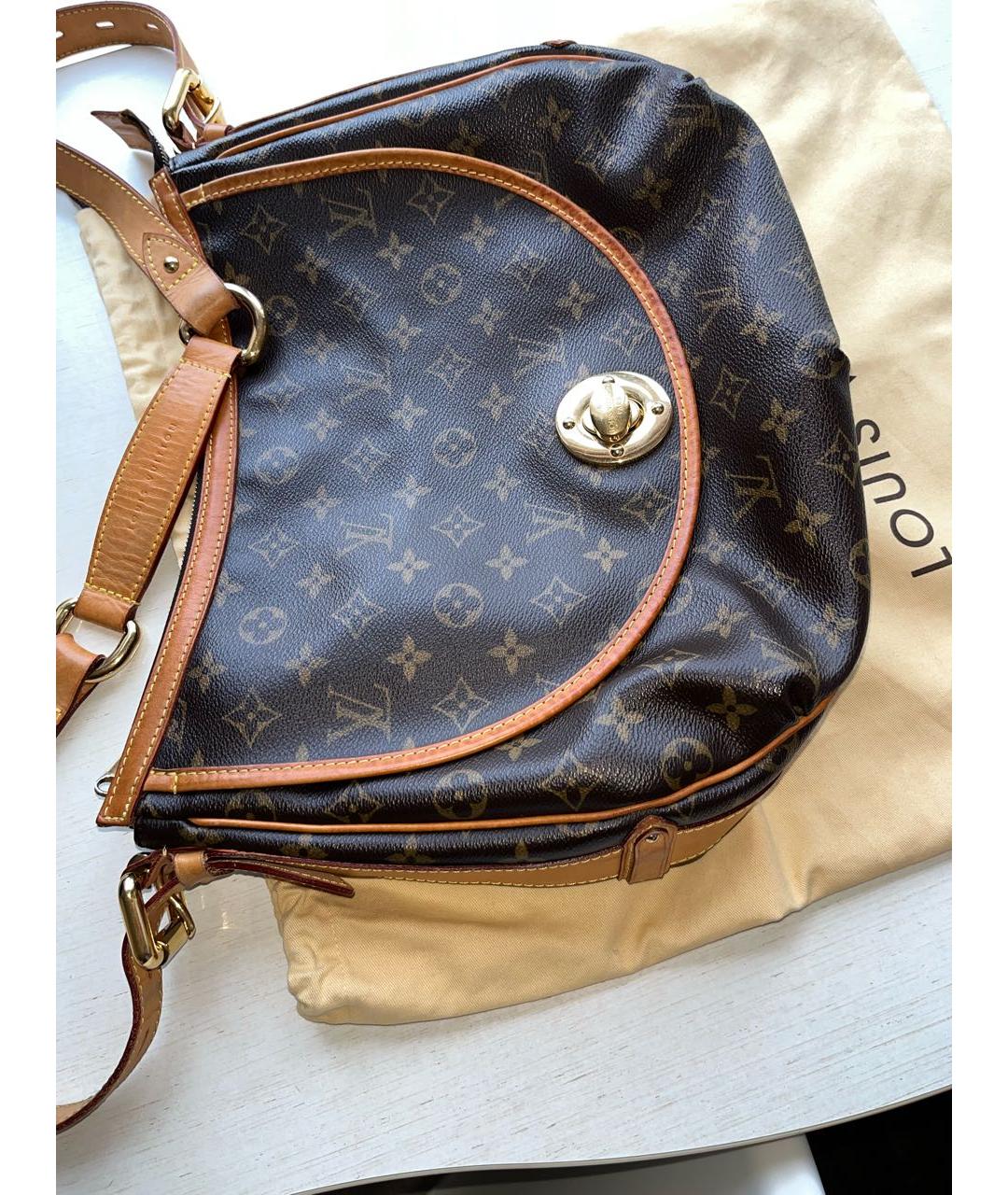 LOUIS VUITTON Коричневая сумка через плечо, фото 3