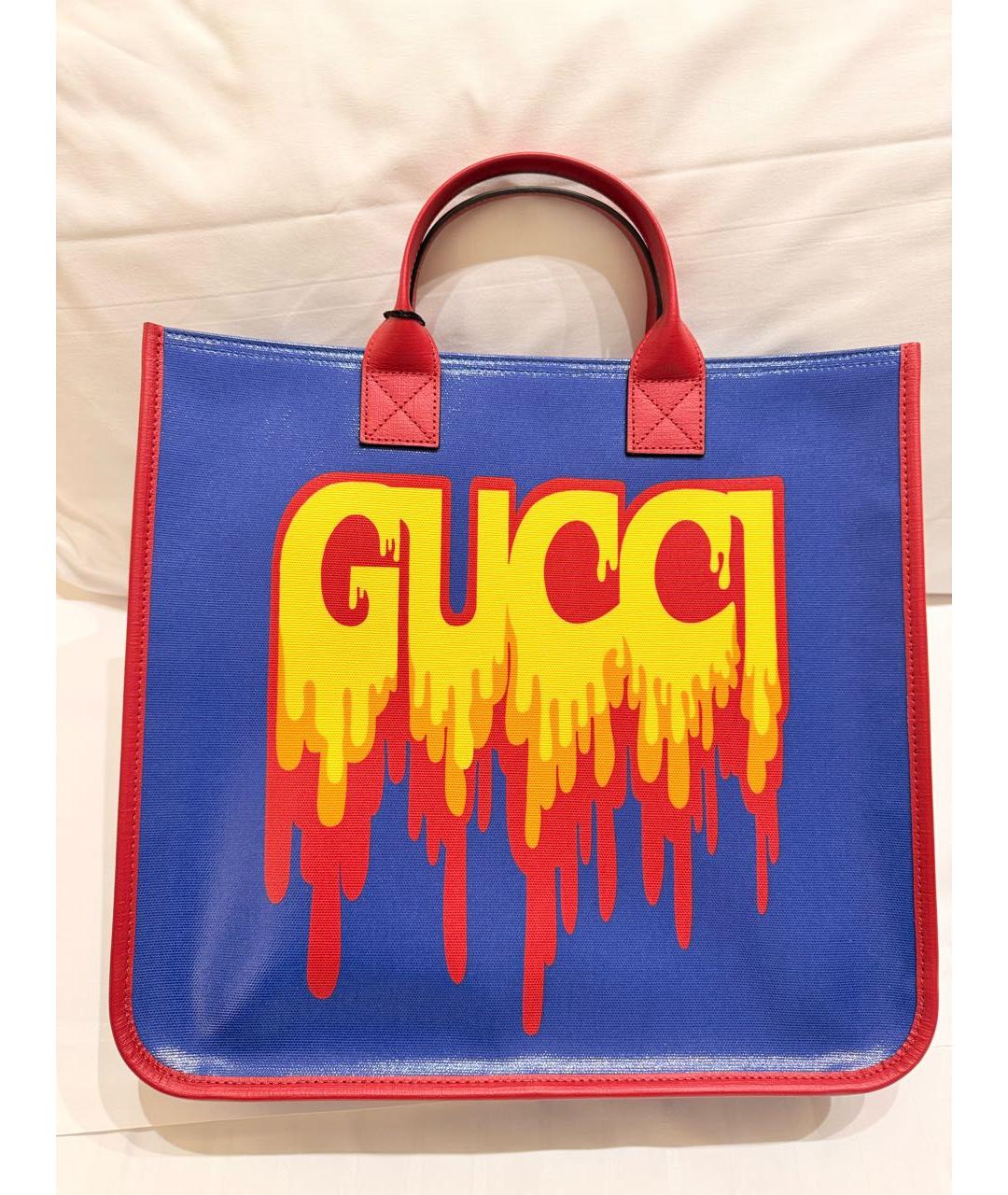 GUCCI Синяя сумка тоут, фото 6