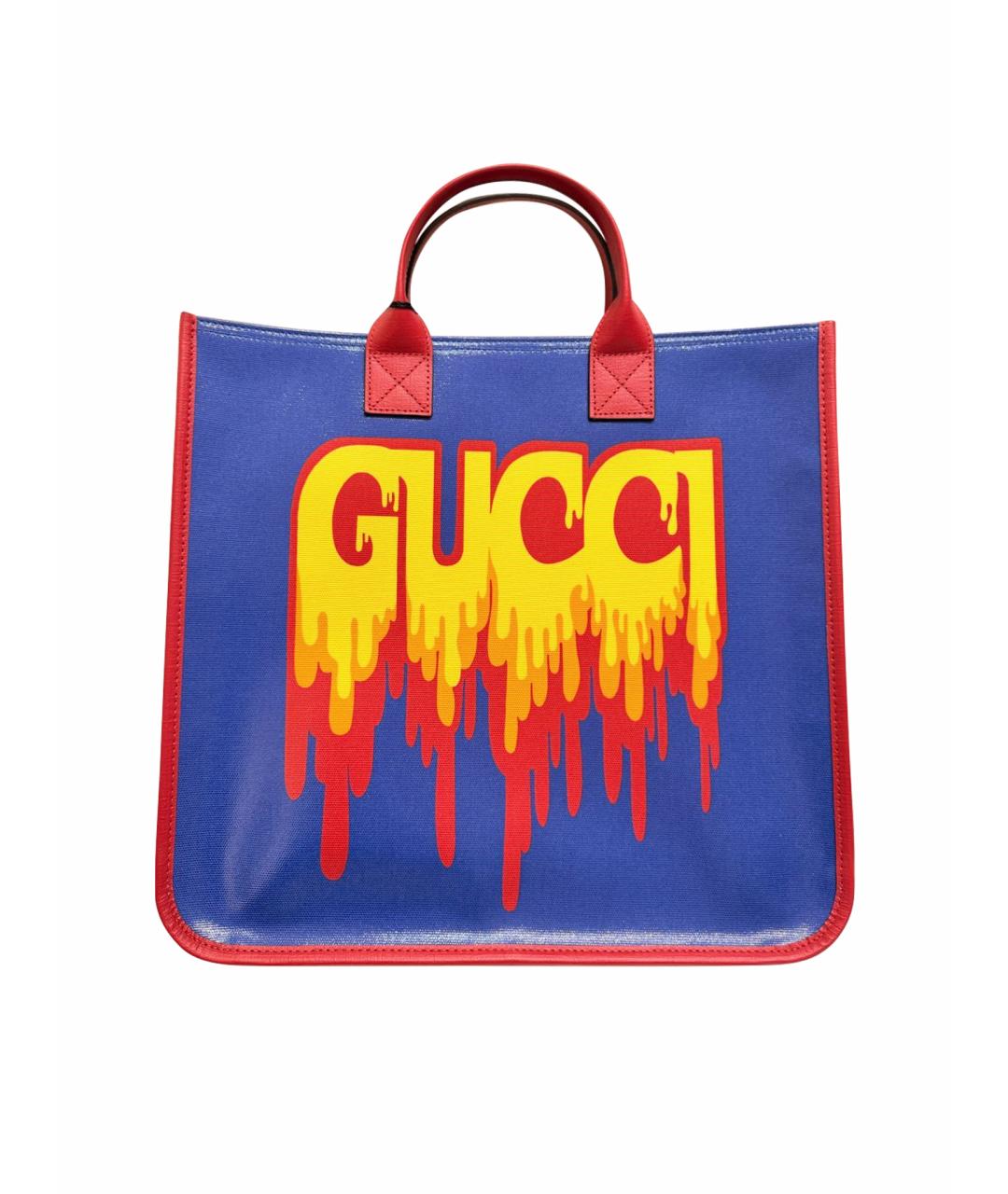 GUCCI Синяя сумка тоут, фото 1