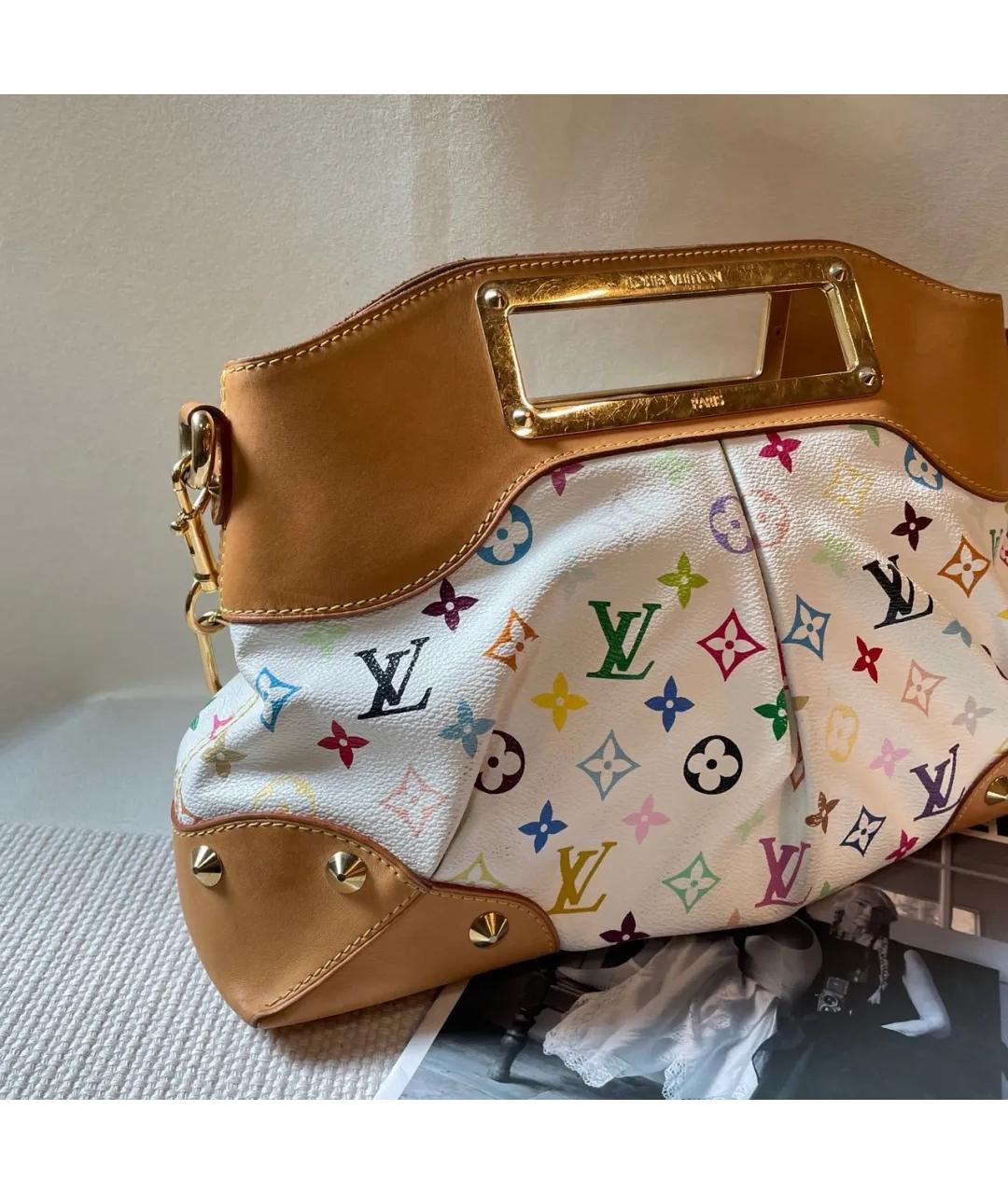 LOUIS VUITTON Белая сумка тоут, фото 5