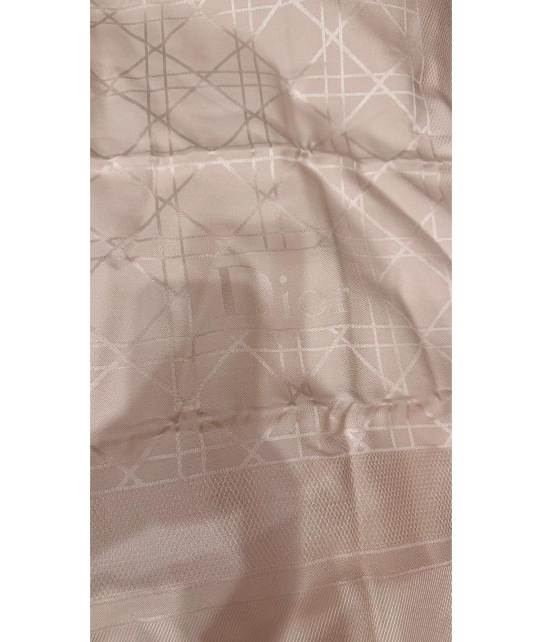 CHRISTIAN DIOR Белый шерстяной платок, фото 5