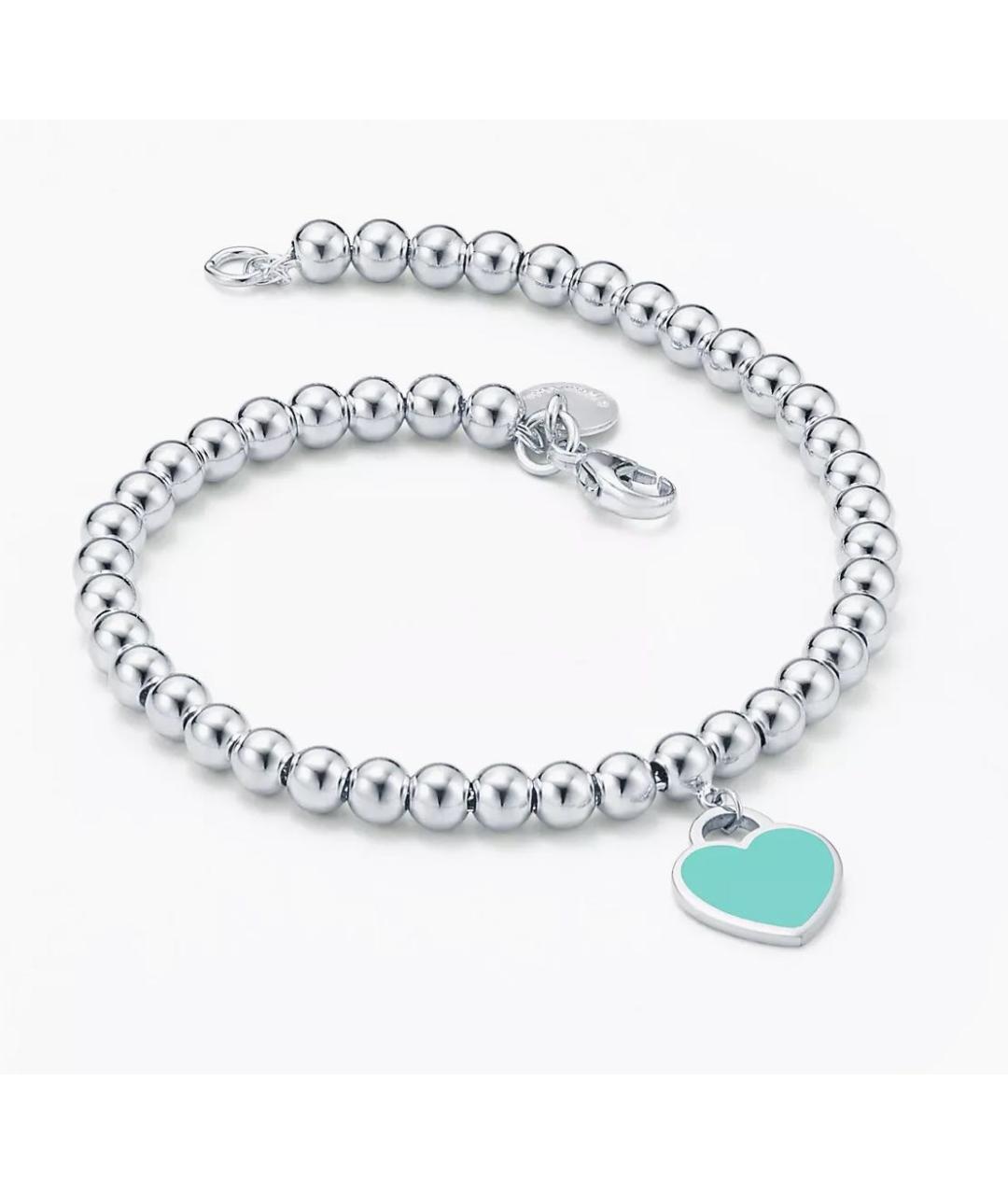 TIFFANY&CO Бирюзовый серебряный браслет, фото 4