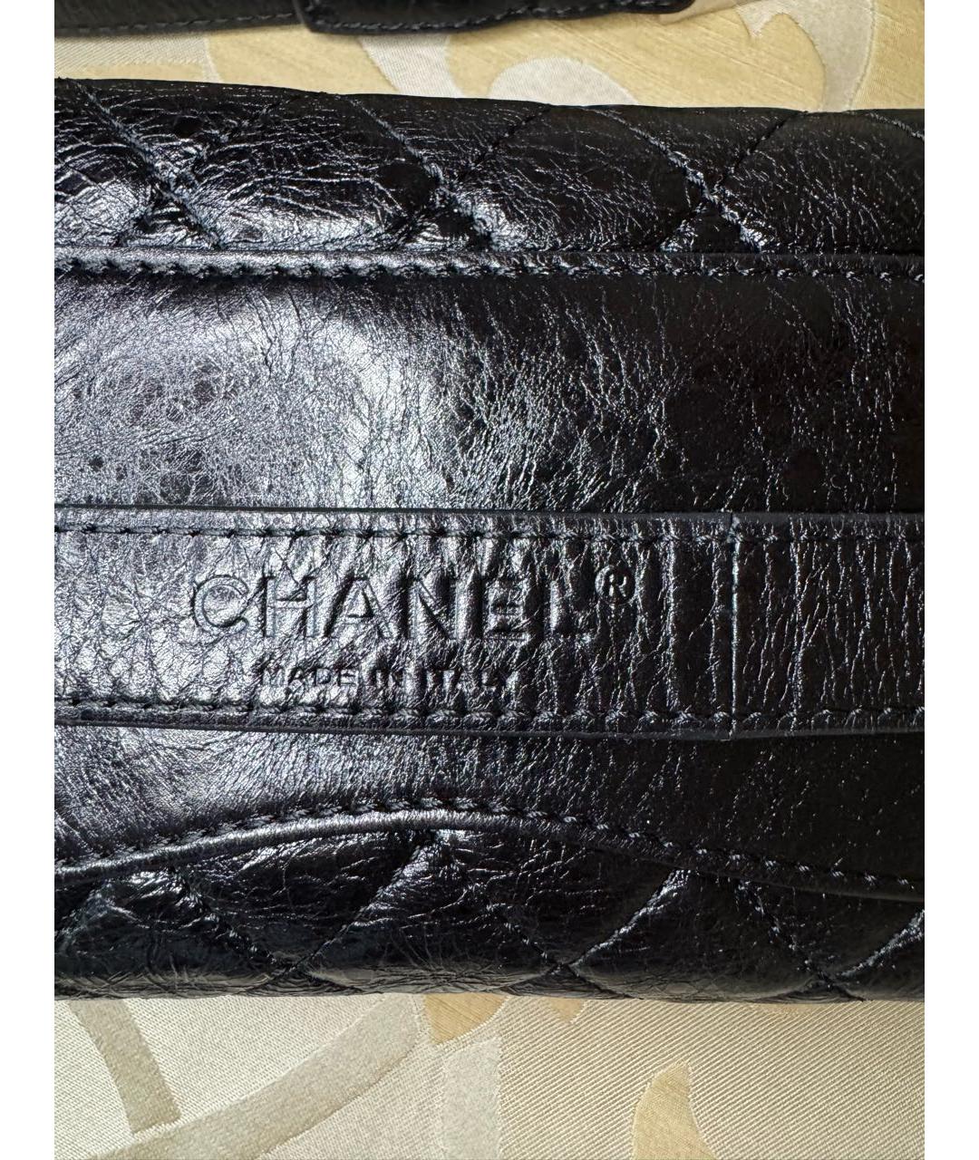 CHANEL Черная кожаная поясная сумка, фото 5