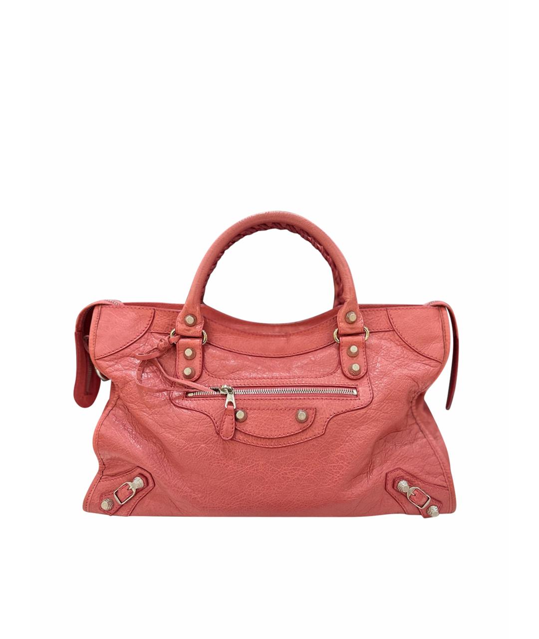 BALENCIAGA Розовая кожаная сумка через плечо, фото 1