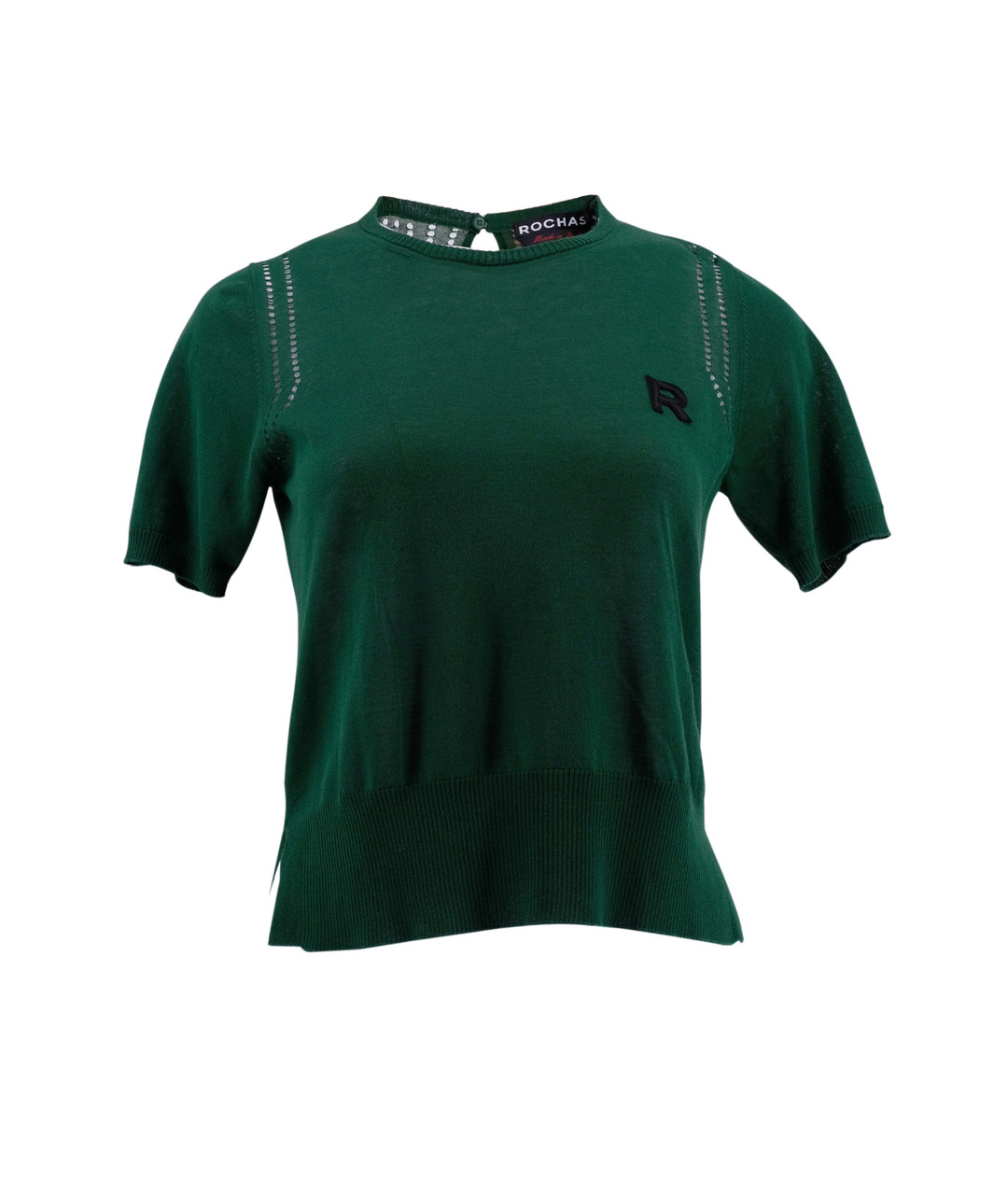 ROCHAS Зеленая хлопковая футболка, фото 1
