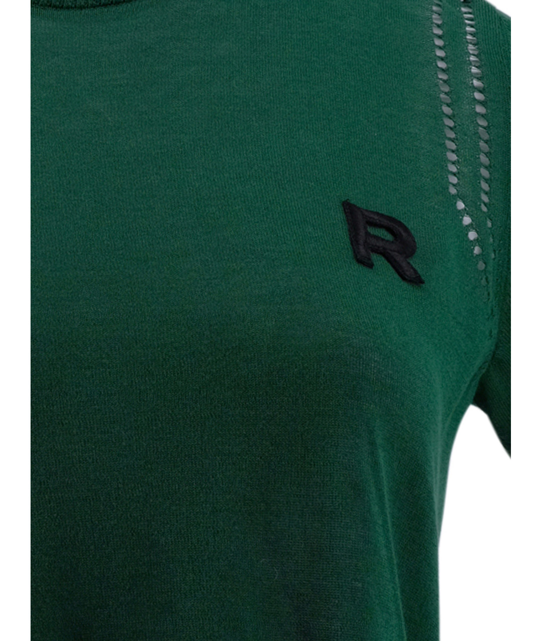 ROCHAS Зеленая хлопковая футболка, фото 4