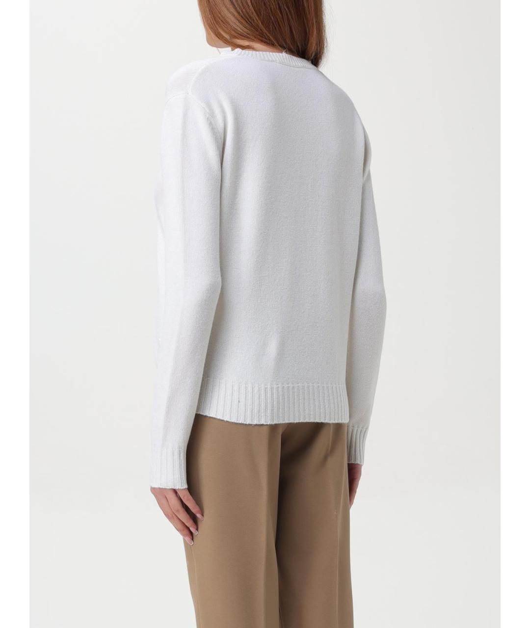 MAX MARA Белый кашемировый джемпер / свитер, фото 4