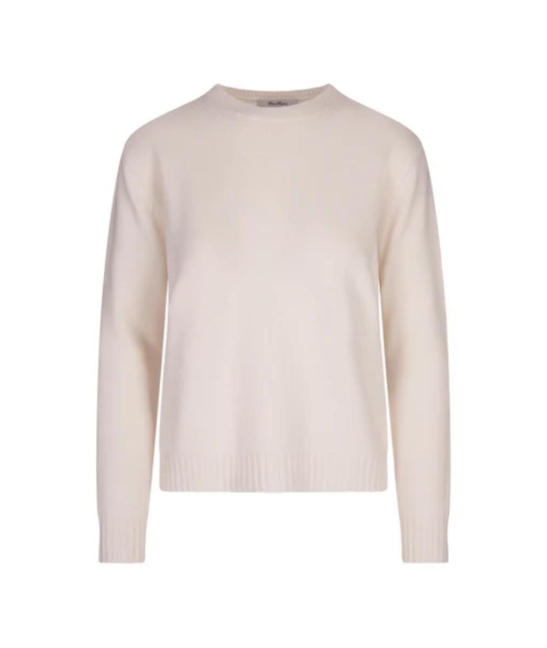 MAX MARA Белый кашемировый джемпер / свитер, фото 1