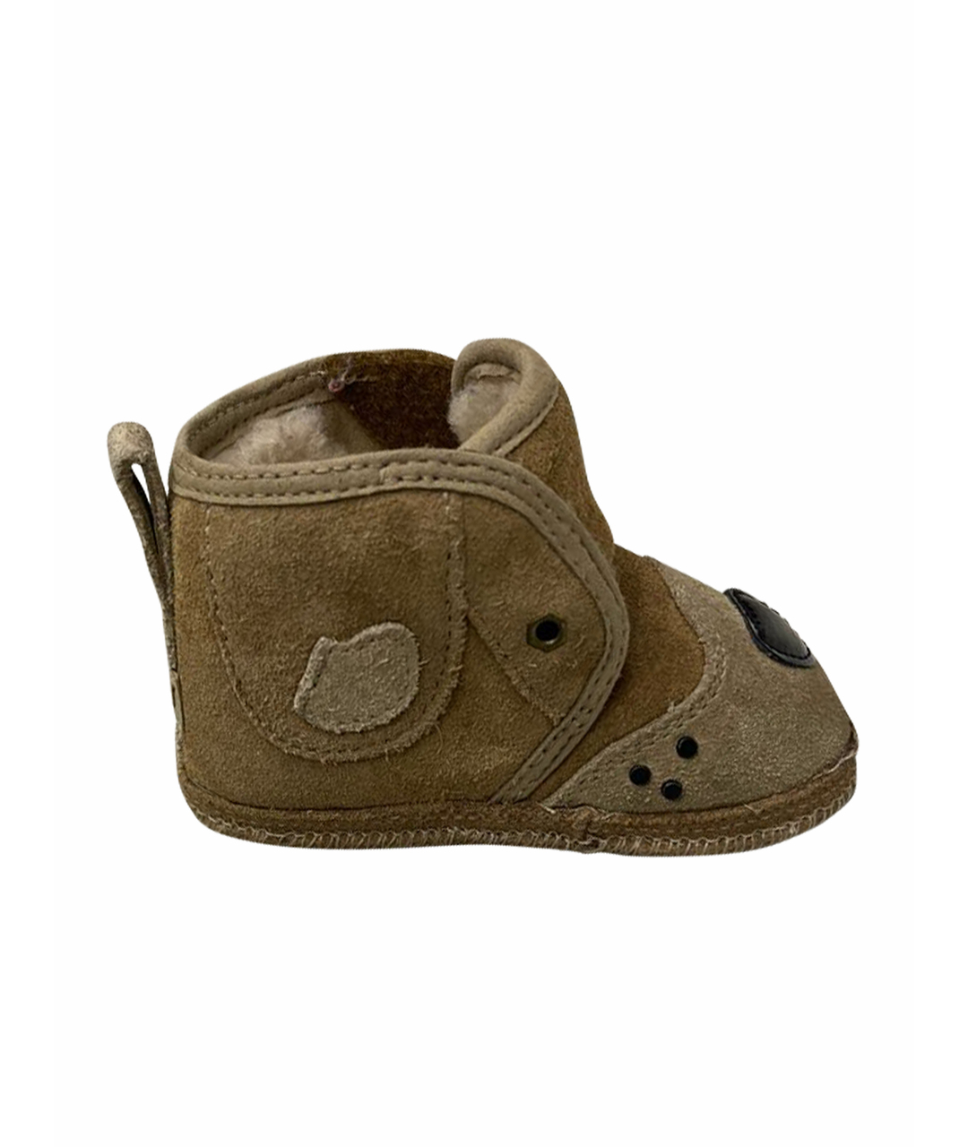 UGG AUSTRALIA KIDS Бежевые замшевые пинетки, фото 1