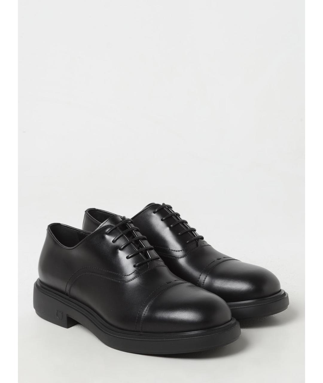 FERRAGAMO Черные кожаные туфли, фото 2