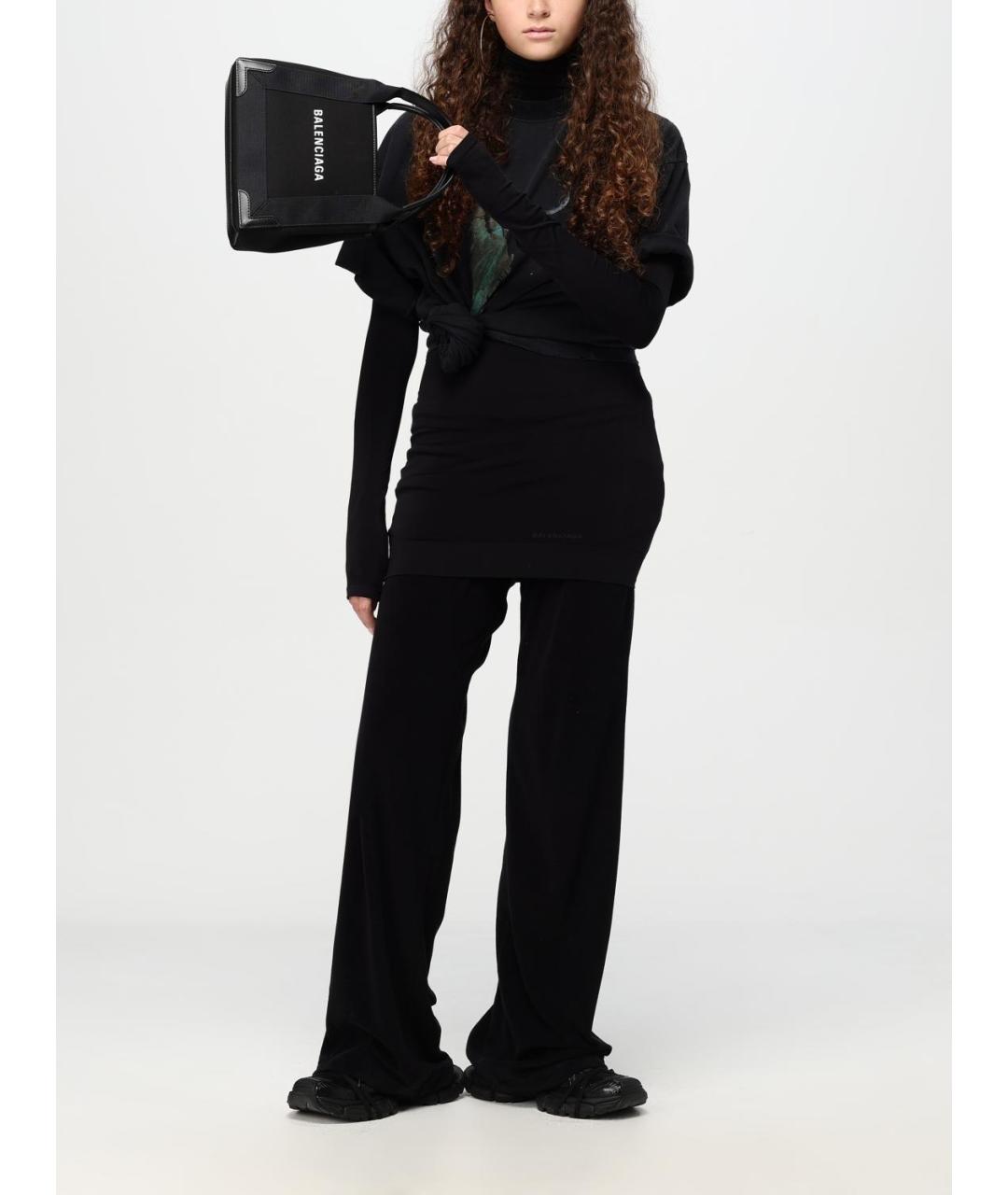 BALENCIAGA Черные прямые брюки, фото 2