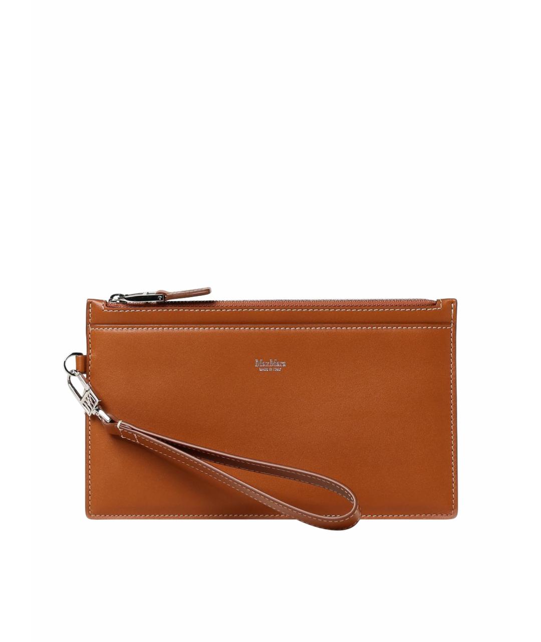 MAX MARA Коричневый кожаный кошелек, фото 1