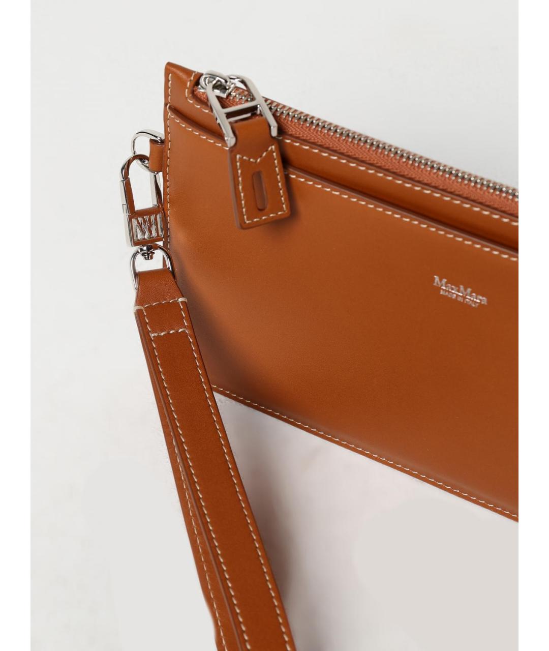 MAX MARA Коричневый кожаный кошелек, фото 2
