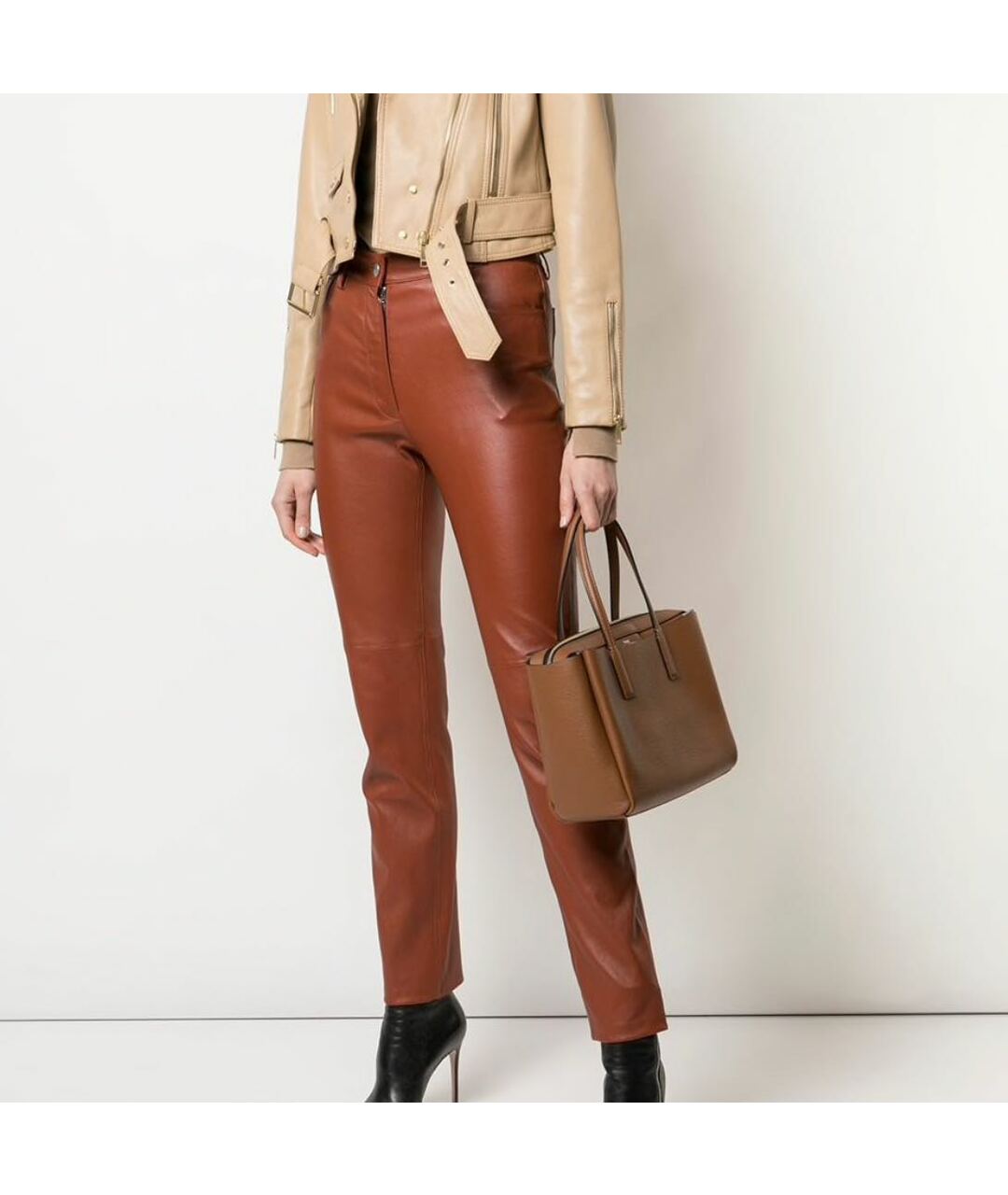 MARC JACOBS Коричневая кожаная сумка тоут, фото 3