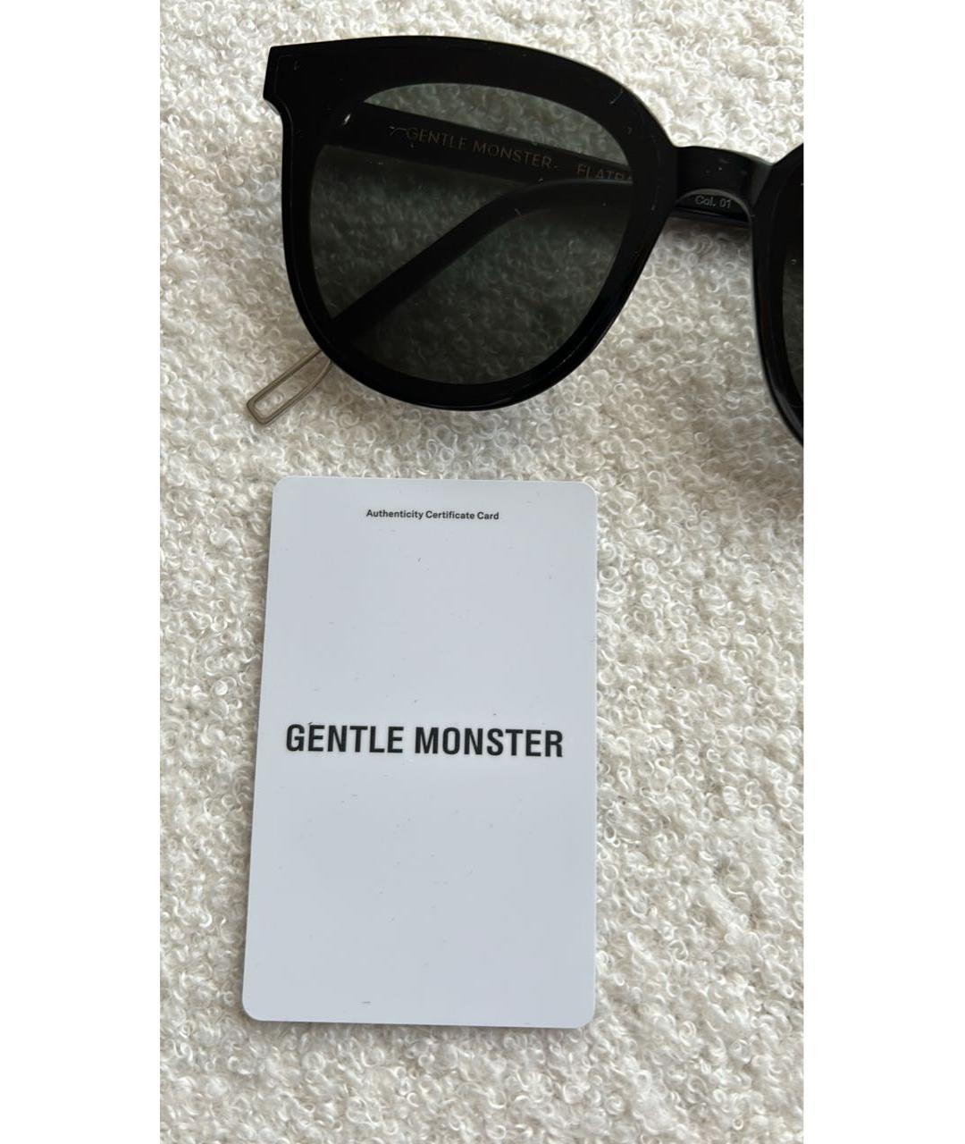 GENTLE MONSTER Черные пластиковые солнцезащитные очки, фото 8