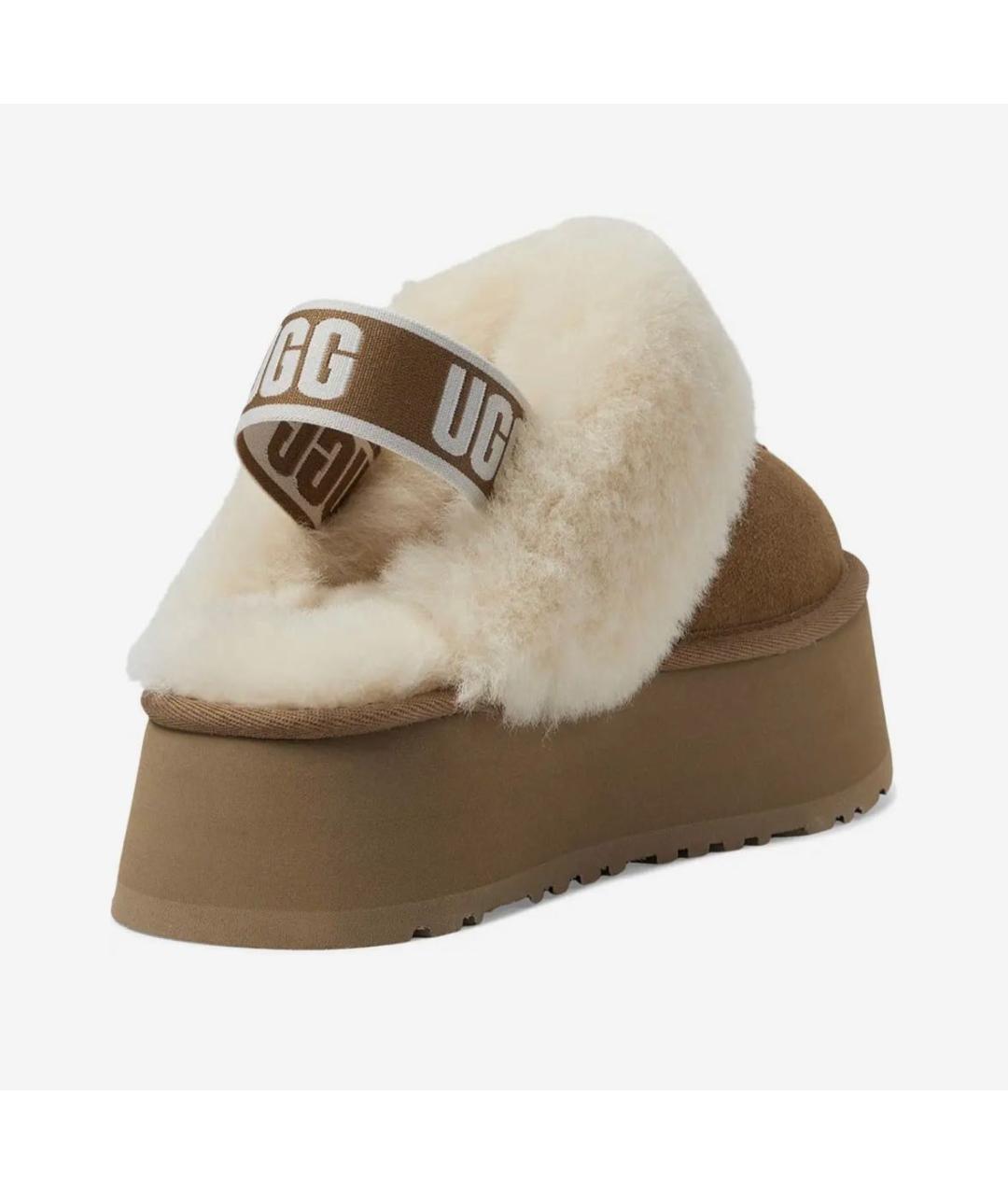 UGG AUSTRALIA Бежевые замшевые мюли, фото 3