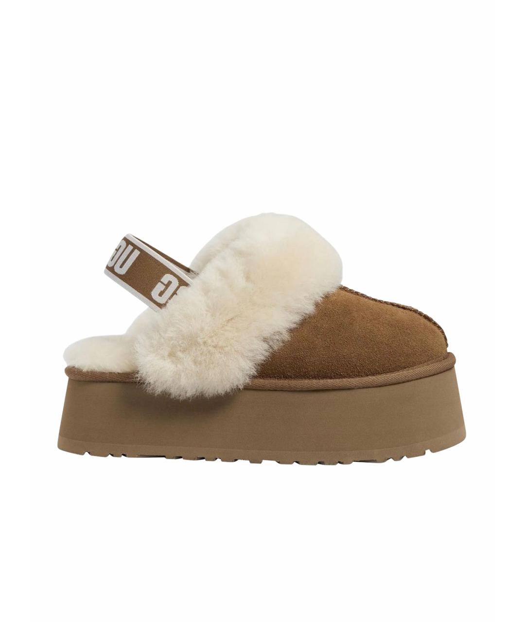 UGG AUSTRALIA Бежевые замшевые мюли, фото 1