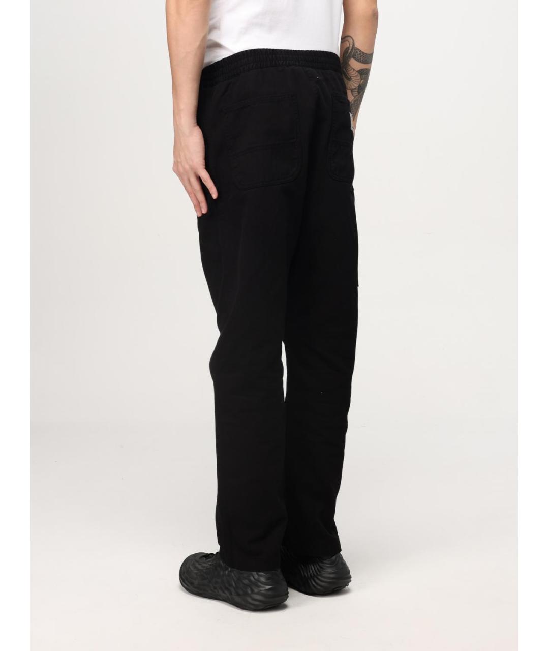 CARHARTT WIP Черные хлопковые повседневные брюки, фото 4