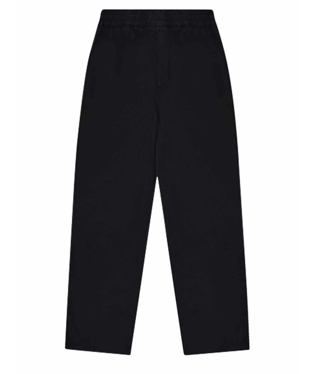 CARHARTT WIP Черные хлопковые повседневные брюки, фото 1
