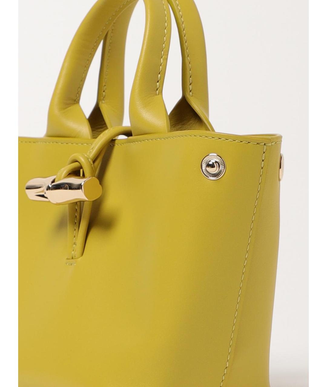 LONGCHAMP Горчичная кожаная сумка через плечо, фото 3
