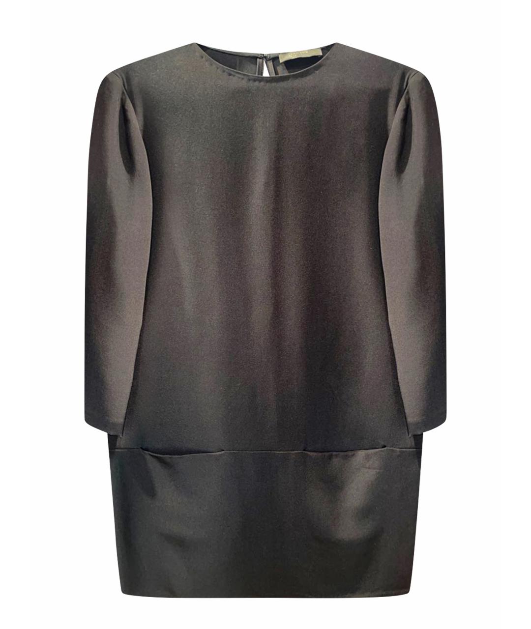 THE ROW Черное шелковое коктейльное платье, фото 1