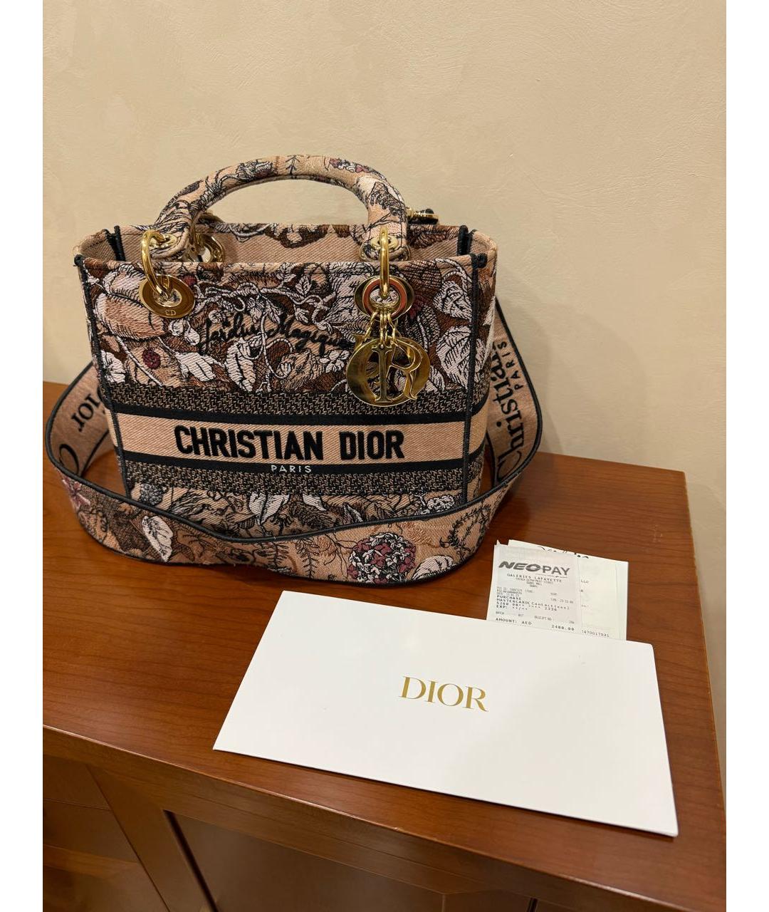 CHRISTIAN DIOR Мульти тканевая сумка с короткими ручками, фото 7