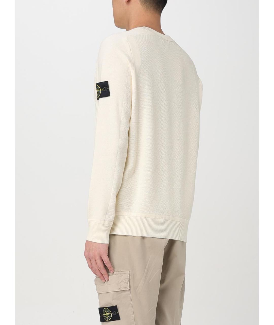 STONE ISLAND Антрацитовый хлопковый джемпер / свитер, фото 4