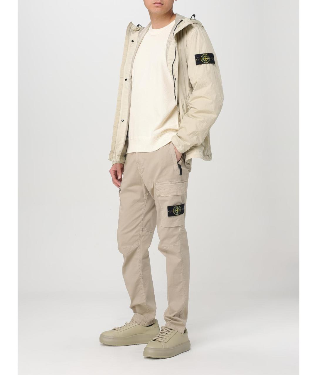 STONE ISLAND Антрацитовый хлопковый джемпер / свитер, фото 3