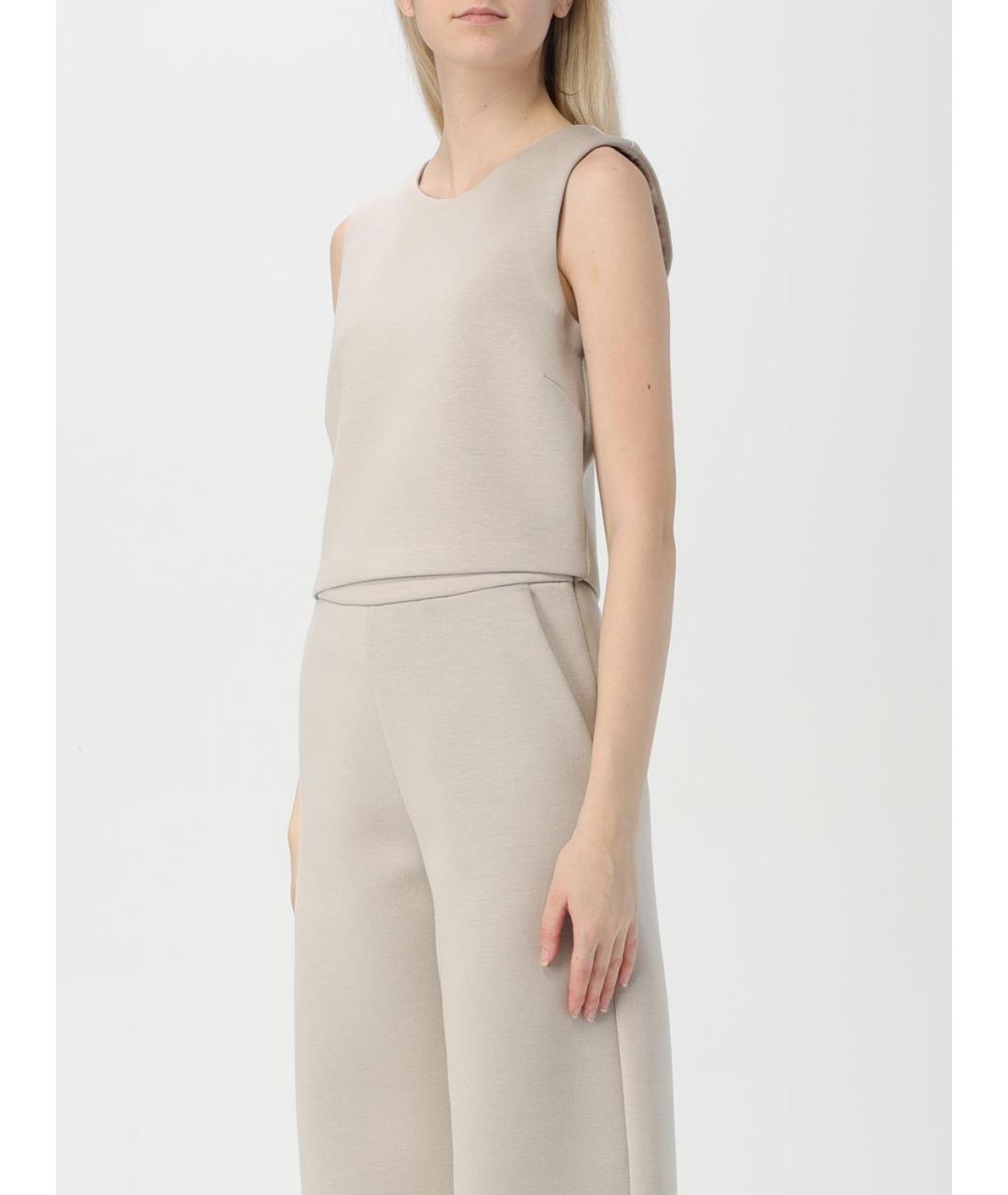 'S MAX MARA Бежевая майка, фото 4