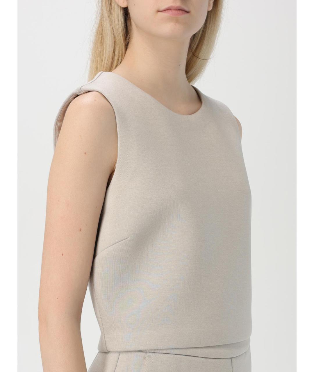 'S MAX MARA Бежевая майка, фото 5
