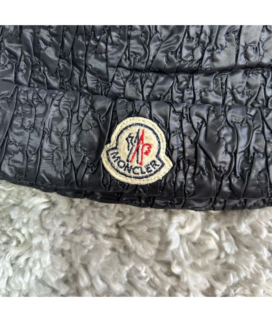 MONCLER Черная шапка, фото 3