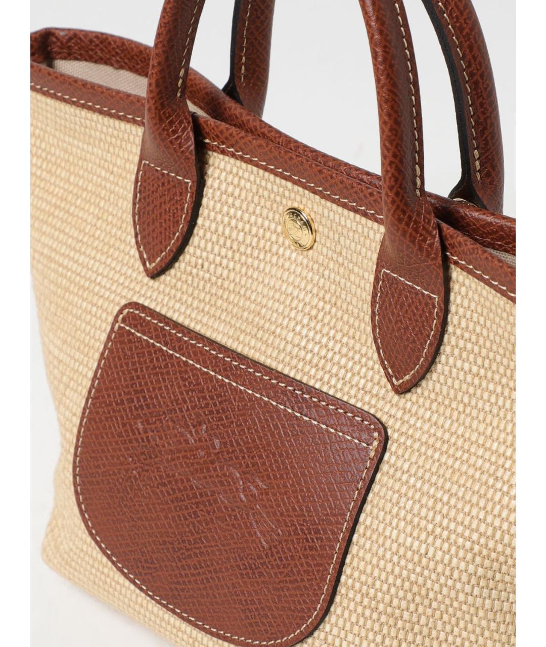 LONGCHAMP Бежевая сумка тоут, фото 3