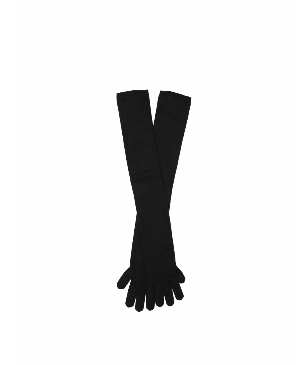 MAX MARA Черные перчатки, фото 1