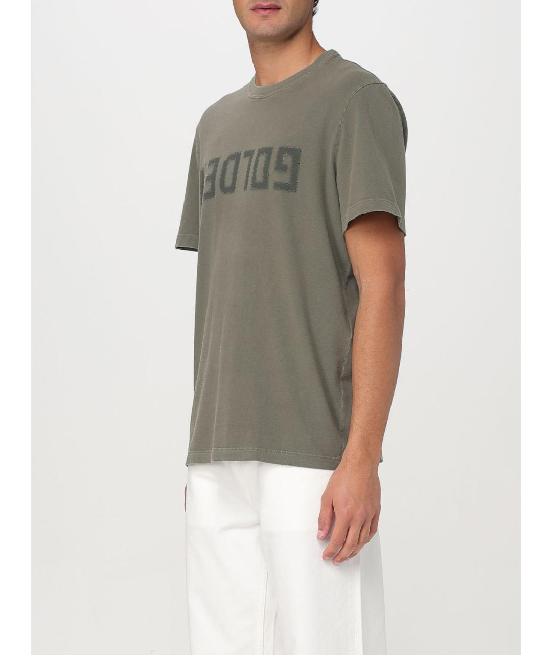 GOLDEN GOOSE DELUXE BRAND Антрацитовая футболка, фото 5