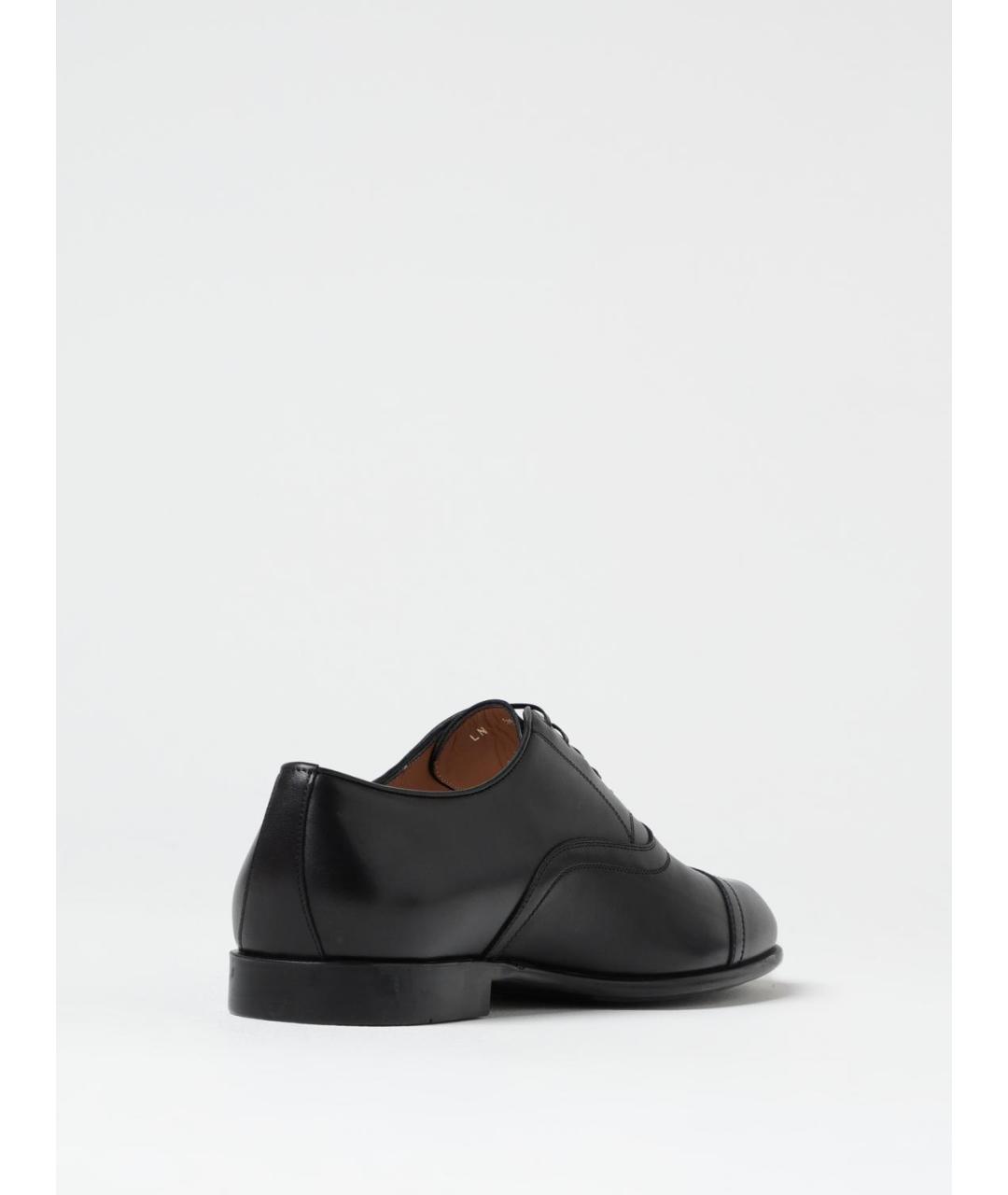 FERRAGAMO Черные кожаные туфли, фото 3