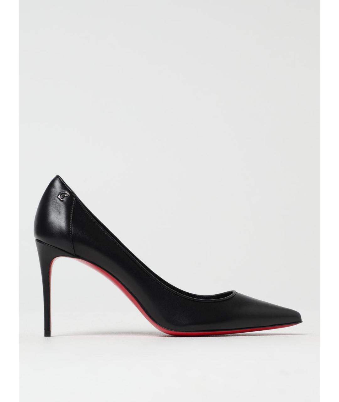 CHRISTIAN LOUBOUTIN Черные кожаные туфли, фото 5