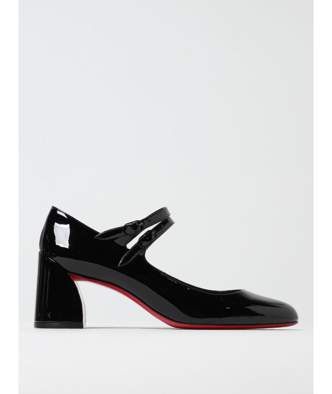 CHRISTIAN LOUBOUTIN Черные туфли из лакированной кожи, фото 5